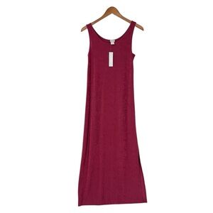 New CHICO'S TRAVELERS Maxi Dress Full Length Office Red